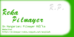 reka pilmayer business card